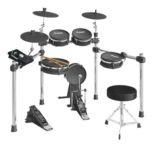Imagen 1 de 7 de Batería Electrónica Alesis Command Mesh Kit + Silla Baquetas