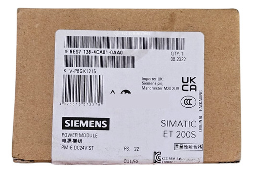 Siemens 6es7 138-4ca01-0aa0 Modulo De Poder Dc24v St