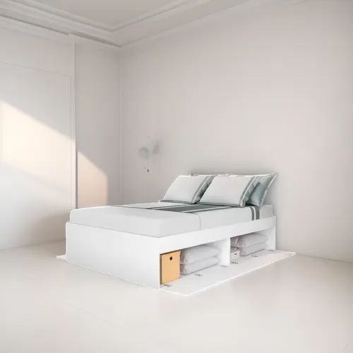 comprar Cama Queen Size, Baul 4 Puertas Ropero Dormitorio