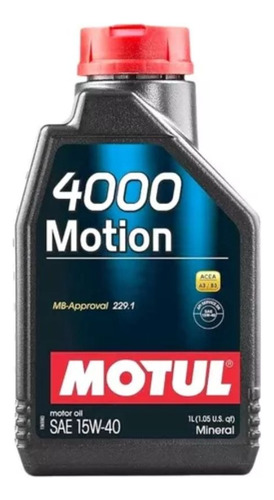 Aceite 15w-40 Mineral Marca Motul