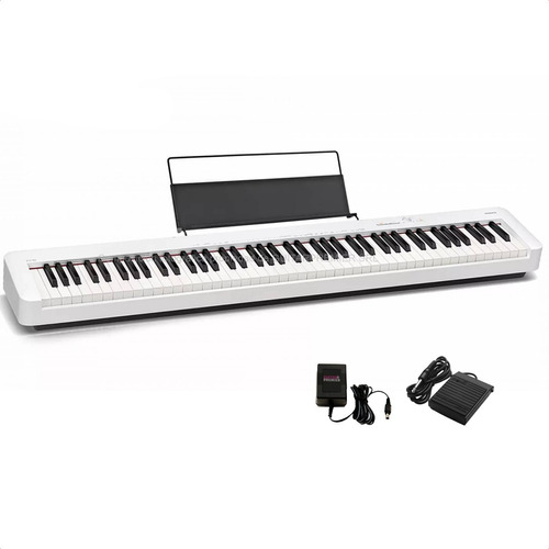 Piano Digital Casio Cdp-s110 Atril Fuente Pedal 88 Teclas 