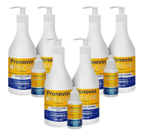 3 Kits Bomba Crescimento Capilar Pronovin Kpriche + Brinde