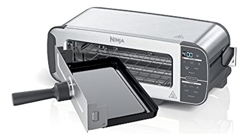 Ninja St101 Foodi 2-in-1 Flip Toaster, Capacidad Para 2 Reba