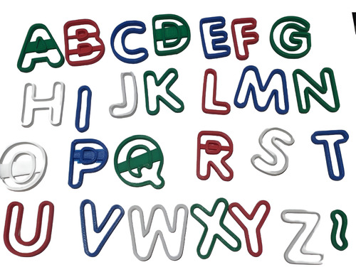 Letras, Moldes Para Plastilina