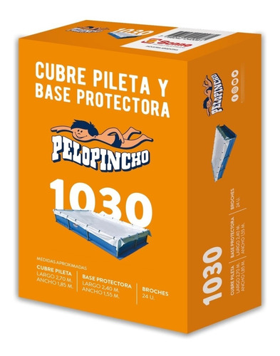 Cubre Pileta Y Base Pelopincho 1030 Cobertor Broches 