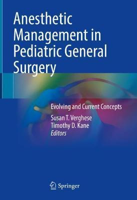 Libro Anesthetic Management In Pediatric General Surgery ...