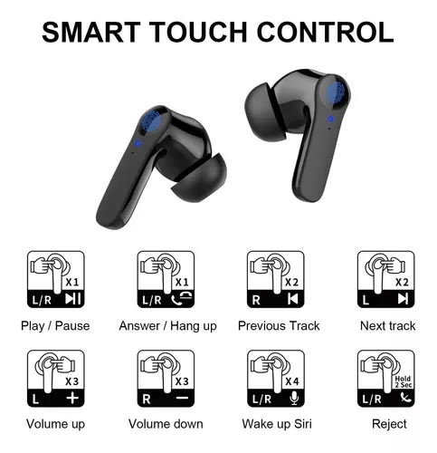 Auriculares inalámbricos para pequeños canales auditivos, diseño ergonómico  Bluetooth 5.1, auriculares inalámbricos de primera calidad, diseño cómodo