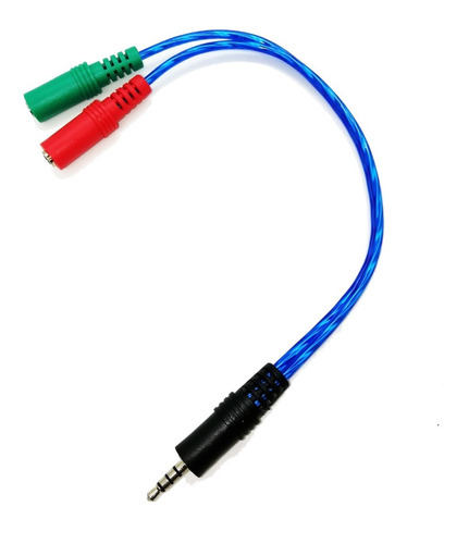 Cable Adaptador Jack 3.5 Mm Mallado Mic Y Auricular Pc Ps4