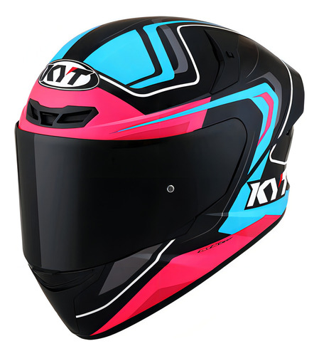 Capacete Kyt Tt Course Overtech - Preto/rosa - 60 (g)