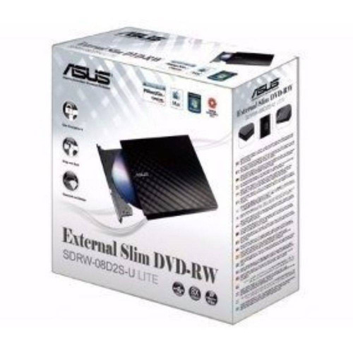 Imagem 1 de 7 de Drive Externo Slim Usb Gravador Leitor Cd E Dvd Na Caixa D2