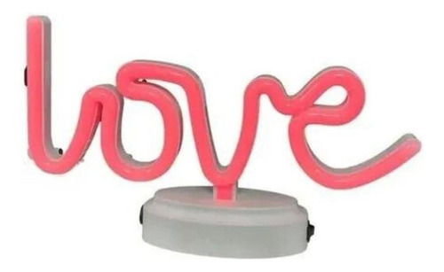 Palabra Love Luz De Neon Led Decorativas Con Cable Usb San V