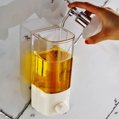 Wall Mount Soap Dispenser Liquid Sanitizer Transparent New