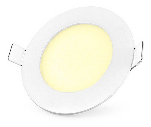 Imagen 2 de 10 de Panel Led 6w Redondo Incrustar 4000k Luz Neutra