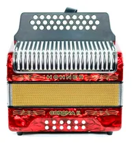Comprar Acordeon Hohner Corona Ii A5623 Rojo 31 Botones 12 Bajos