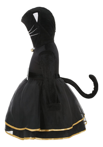 Disfraz De Gato Yolsun Para Niñas Con Guantes Y Cinturón Dis