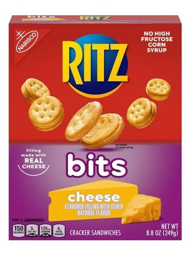 Ritz Bits Cheese Sandwich Crackers, 8.8 Oz