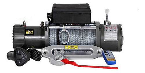 Guincho 13.000 Lbs C/ Cabo Sintético Acessorio Off Road Jeep Cor Preto Quantidade De 1