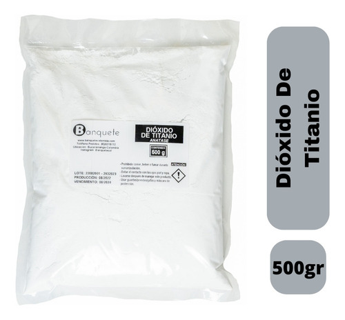 Dioxido De Titanio 500gr