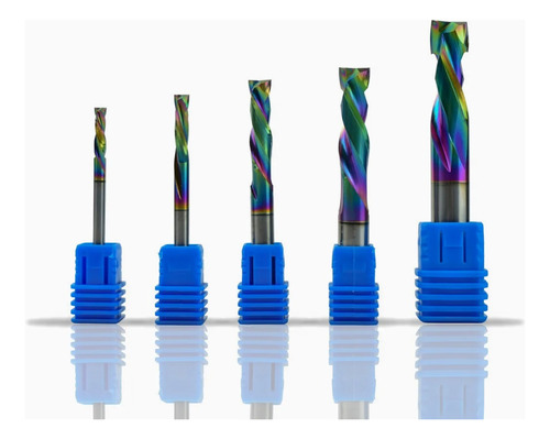 Fresa Router Cnc 2f Compresion 1/4 X32 Mm Con Recubrimiento