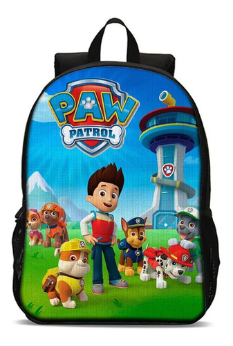 Mochila Escolar Com Estojo Infantil Patrulha Canina Cor Mse0032 Desenho Do Tecido Patrulha Canina 15