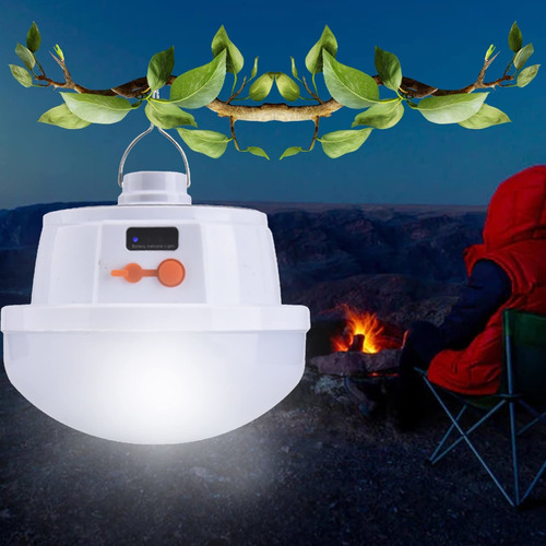 Fiudx Luz Solar Camping Recargable Emergencia Led Para