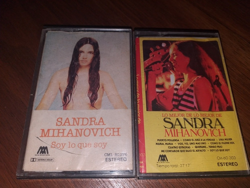 Lote 2 Cassette Sandra Mihanovich 