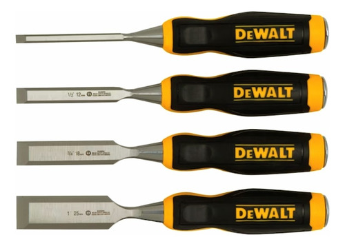 Cinceles Para Madera Dewalt (formones) 1/4, 1/2, 3/4, 1puLG