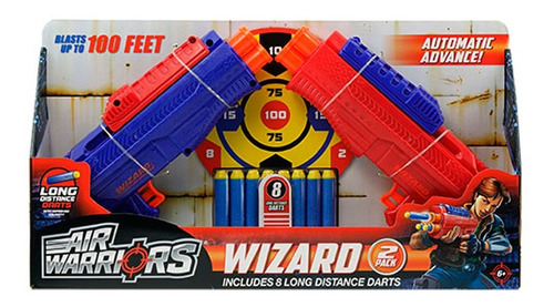 Pistolas X2 Lanza Dardos X8 Wizard Air Warriors 62635