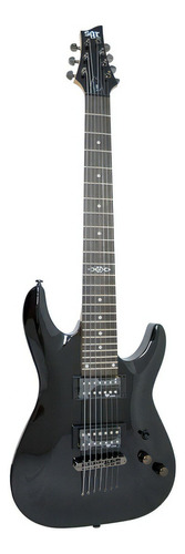 C-7 Sgr By Schecter - Guitarra Eléctrica De 7 Cuerdas Color Gloss Black Material Del Diapasón Palo De Rosa Orientación De La Mano Diestro