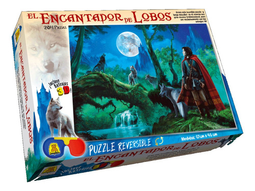 Puzzle El Encantador De Lobos Reversible Con 3d 204piezas