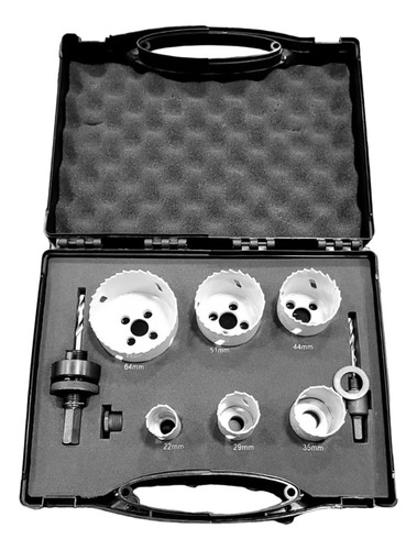 Juego. De Cortacírculos Bimetal M3 8 Pzas. - Knova