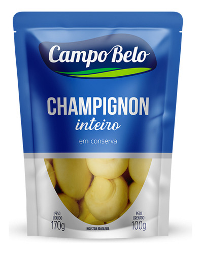 Champignon Inteiro Conserva Campo Belo Sache 170g 100g