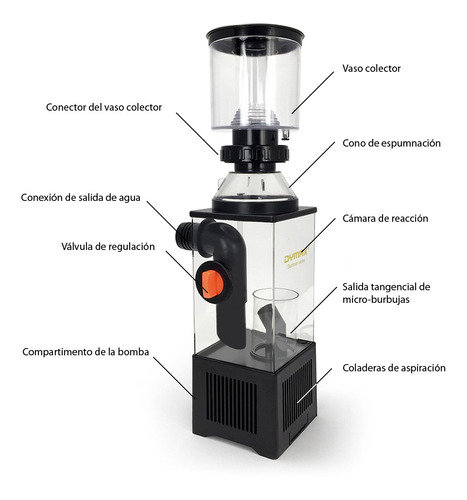 Imagen 6 de 6 de Is 40 Skimmer Espumador 600-1000lt Sump Dymax Acuario Marino