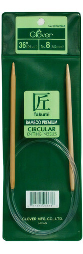 Aguja Circular Clover Takumi Bamboo 91cm - 5