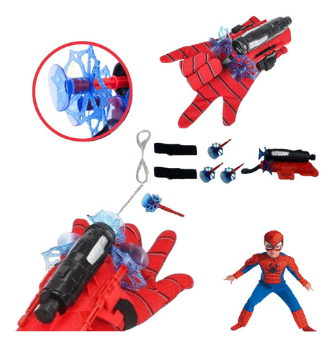  Luva Homem Aranha Lança Teia Spiderman Infantil Presente 