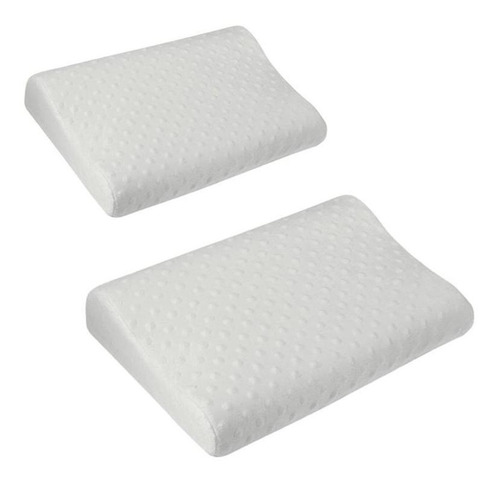 Set De 2 Almohadas Ortopédica Con Memoria Memory Foam