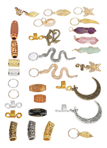 Joyas Para El Cabello Para Trenzas, Anillos Con Rastas, Deco