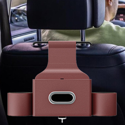 Contenedor De Almacenamiento Para Respaldo De Asiento, Rojo