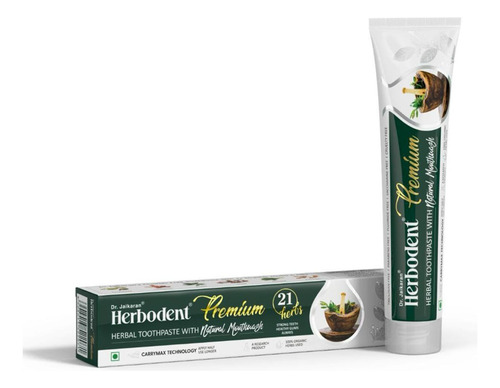 Pasta De Dientes Herbodent Premium 21 Hierbs Con Enjuague Bu