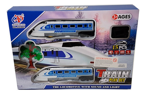 Tren Bala Con Sonido Y Luces En Caja Jhx9907