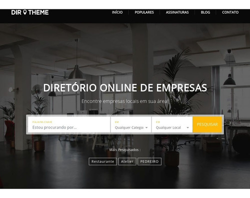 Site Diretório De Empresas - Tema Responsive Directory