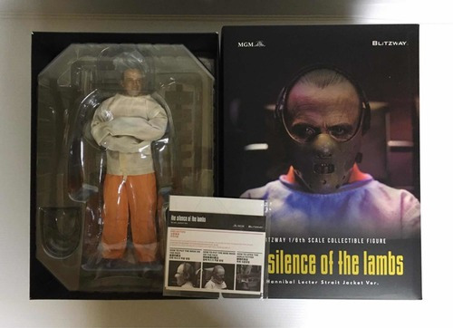 El silencio de los corderos Figura de Acción 1/6 Hannibal Lecter blanco uniforme de la prisión 