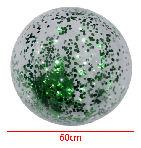 Pelota De Playa Inflable, Juguete De Playa, Juego 60cm Verde