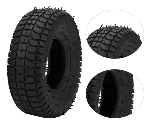 Llanta De Scooter 9x3.50-4 Duradera De Goma Negra