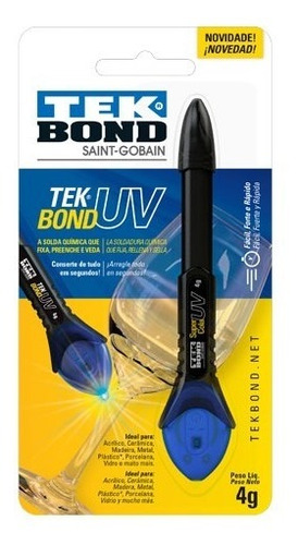 Resina Soldadura Quimica Uv Tek Bond 4g Rellena Y Sella