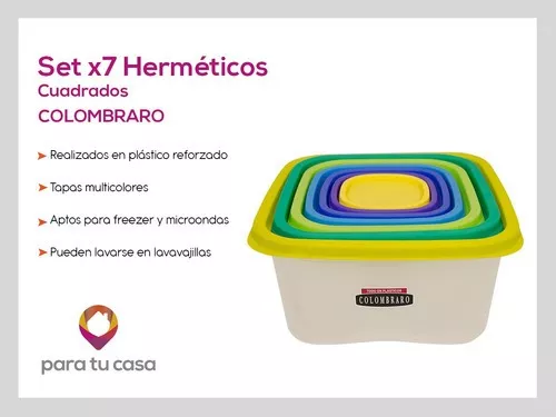 Set X9 Taper Hermeticos Plasticos Frezzer Microondas Tapers