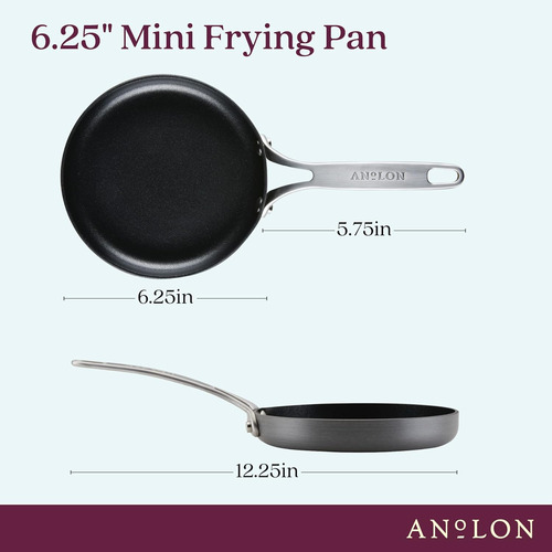 Mini Sarten Antiadherente Anodizado Anolon Apto Horno