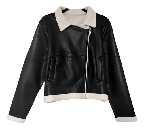 Campera Gamulán De Eco Cuero Corderito Campera Ysabela