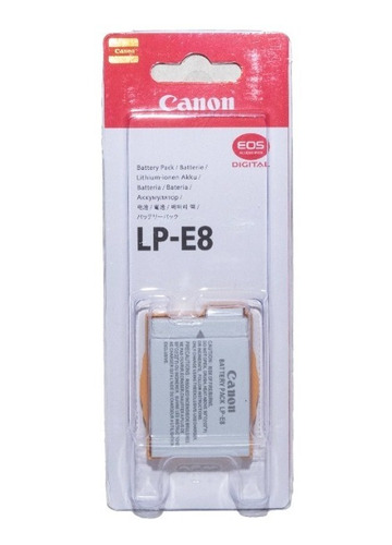 Batería Recargable De Ion De Litio Lp-e8 Canon