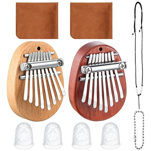 Conjunto De 10 Mini Kalimbas De 8 Teclas Que Incluye Mi...